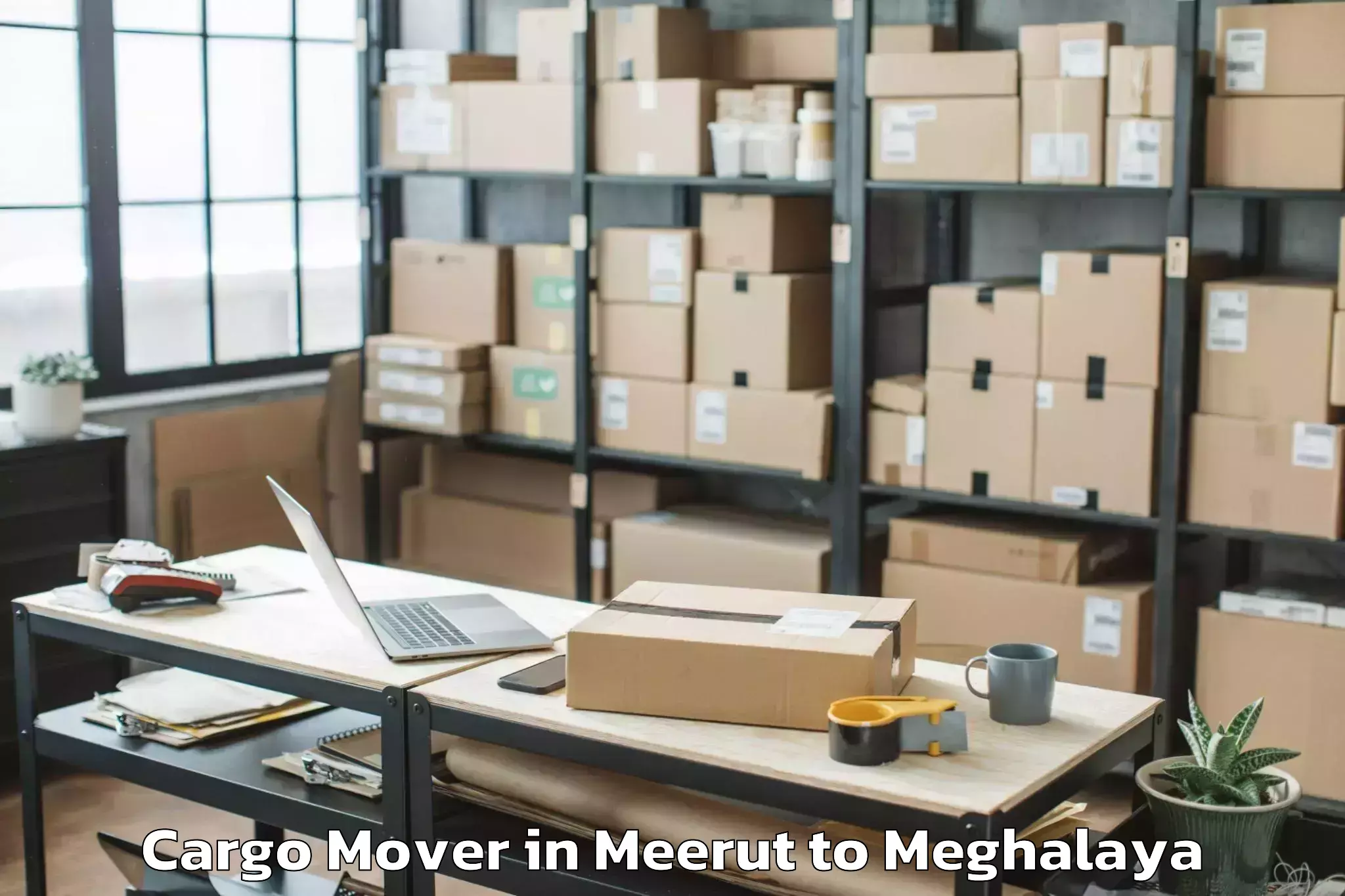 Book Meerut to Ampati Cargo Mover Online